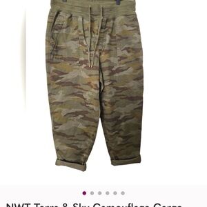 NWT Terra & Sky Camouflage Cargo Pants Size 14